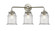 Nouveau Three Light Bath Vanity in Brushed Satin Nickel (405|284-3W-SN-G184)