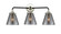 Nouveau Three Light Bath Vanity in Black Polished Nickel (405|284-3W-BPN-G63)