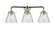 Nouveau Three Light Bath Vanity in Black Polished Nickel (405|284-3W-BPN-G62)