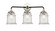 Nouveau LED Bath Vanity in Black Polished Nickel (405|284-3W-BPN-G184-LED)