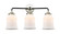 Nouveau Three Light Bath Vanity in Black Polished Nickel (405|284-3W-BPN-G181)