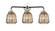 Nouveau Three Light Bath Vanity in Black Polished Nickel (405|284-3W-BPN-G146)
