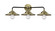 Nouveau LED Bath Vanity in Black Antique Brass (405|284-3W-BAB-M4-AB-LED)