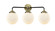 Nouveau Three Light Bath Vanity in Black Antique Brass (405|284-3W-BAB-G201-6)