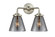 Nouveau Two Light Bath Vanity in Brushed Satin Nickel (405|284-2W-SN-G63)