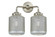 Nouveau Two Light Bath Vanity in Brushed Satin Nickel (405|284-2W-SN-G62)