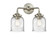 Nouveau Two Light Bath Vanity in Brushed Satin Nickel (405|284-2W-SN-G54)