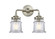Nouveau Two Light Bath Vanity in Brushed Satin Nickel (405|284-2W-SN-G182S)