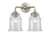 Nouveau LED Bath Vanity in Brushed Satin Nickel (405|284-2W-SN-G182-LED)