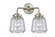 Nouveau LED Bath Vanity in Brushed Satin Nickel (405|284-2W-SN-G142-LED)