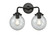 Nouveau Two Light Bath Vanity in Oil Rubbed Bronze (405|284-2W-OB-G204-6)