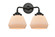 Nouveau LED Bath Vanity in Oil Rubbed Bronze (405|284-2W-OB-G171-LED)