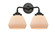 Nouveau Two Light Bath Vanity in Oil Rubbed Bronze (405|284-2W-OB-G171)
