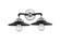 Nouveau LED Bath Vanity in Black Polished Nickel (405|284-2W-BPN-M6-BK-LED)