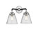 Nouveau Two Light Bath Vanity in Black Polished Nickel (405|284-2W-BPN-G64)