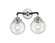 Nouveau Two Light Bath Vanity in Black Polished Nickel (405|284-2W-BPN-G202-6)