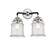 Nouveau LED Bath Vanity in Black Polished Nickel (405|284-2W-BPN-G184-LED)