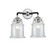 Nouveau LED Bath Vanity in Black Polished Nickel (405|284-2W-BPN-G182-LED)