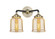 Nouveau Two Light Bath Vanity in Black Antique Brass (405|284-2W-BAB-G58)