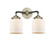 Nouveau Two Light Bath Vanity in Black Antique Brass (405|284-2W-BAB-G51)