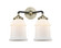 Nouveau Two Light Bath Vanity in Black Antique Brass (405|284-2W-BAB-G181)