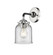 Nouveau One Light Wall Sconce in Black Polished Nickel (405|284-1W-BPN-G52)