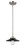 Nouveau One Light Mini Pendant in Brushed Satin Nickel (405|284-1S-SN-M6-BK)