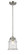 Nouveau One Light Mini Pendant in Brushed Satin Nickel (405|284-1S-SN-G184)