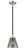 Nouveau One Light Mini Pendant in Black Polished Nickel (405|284-1S-BPN-G63)