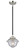 Nouveau LED Mini Pendant in Black Polished Nickel (405|284-1S-BPN-G534-LED)
