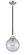 Nouveau One Light Mini Pendant in Black Polished Nickel (405|284-1S-BPN-G204-8)