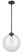 Nouveau One Light Mini Pendant in Black Polished Nickel (405|284-1S-BPN-G204-12)