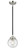 Nouveau One Light Mini Pendant in Black Polished Nickel (405|284-1S-BPN-G202-6)