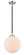 Nouveau One Light Mini Pendant in Black Polished Nickel (405|284-1S-BPN-G201-10)