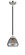 Nouveau LED Mini Pendant in Black Polished Nickel (405|284-1S-BPN-G173-LED)