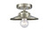 Nouveau One Light Semi-Flush Mount in Brushed Satin Nickel (405|284-1C-SN-M2-SN)