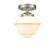 Nouveau LED Semi-Flush Mount in Brushed Satin Nickel (405|284-1C-SN-G531-LED)