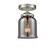 Nouveau One Light Semi-Flush Mount in Brushed Satin Nickel (405|284-1C-SN-G53)