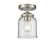 Nouveau LED Semi-Flush Mount in Brushed Satin Nickel (405|284-1C-SN-G52-LED)
