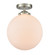 Nouveau One Light Semi-Flush Mount in Brushed Satin Nickel (405|284-1C-SN-G201-10)