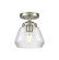 Nouveau One Light Semi-Flush Mount in Brushed Satin Nickel (405|284-1C-SN-G172)