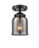 Nouveau LED Semi-Flush Mount in Oil Rubbed Bronze (405|284-1C-OB-G53-LED)