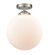 Nouveau LED Semi-Flush Mount in Oil Rubbed Bronze (405|284-1C-OB-G204-12-LED)