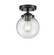 Nouveau LED Semi-Flush Mount in Oil Rubbed Bronze (405|284-1C-OB-G202-6-LED)
