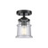 Nouveau One Light Semi-Flush Mount in Oil Rubbed Bronze (405|284-1C-OB-G184S)