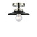Nouveau LED Semi-Flush Mount in Black Polished Nickel (405|284-1C-BPN-M6-BK-LED)