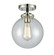Nouveau LED Semi-Flush Mount in Black Polished Nickel (405|284-1C-BPN-G202-8-LED)