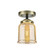 Nouveau One Light Semi-Flush Mount in Black Antique Brass (405|284-1C-BAB-G58)