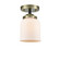 Nouveau LED Semi-Flush Mount in Black Antique Brass (405|284-1C-BAB-G51-LED)