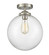 Nouveau One Light Semi-Flush Mount in Black Antique Brass (405|284-1C-BAB-G202-10)